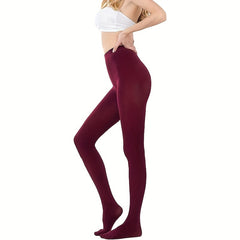 Opaque Elastic Tights High Waist Slim Footed Pantyhose Women