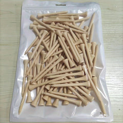 100 Pcs Wooden Golf Tees Environment Friendly For Golf Training