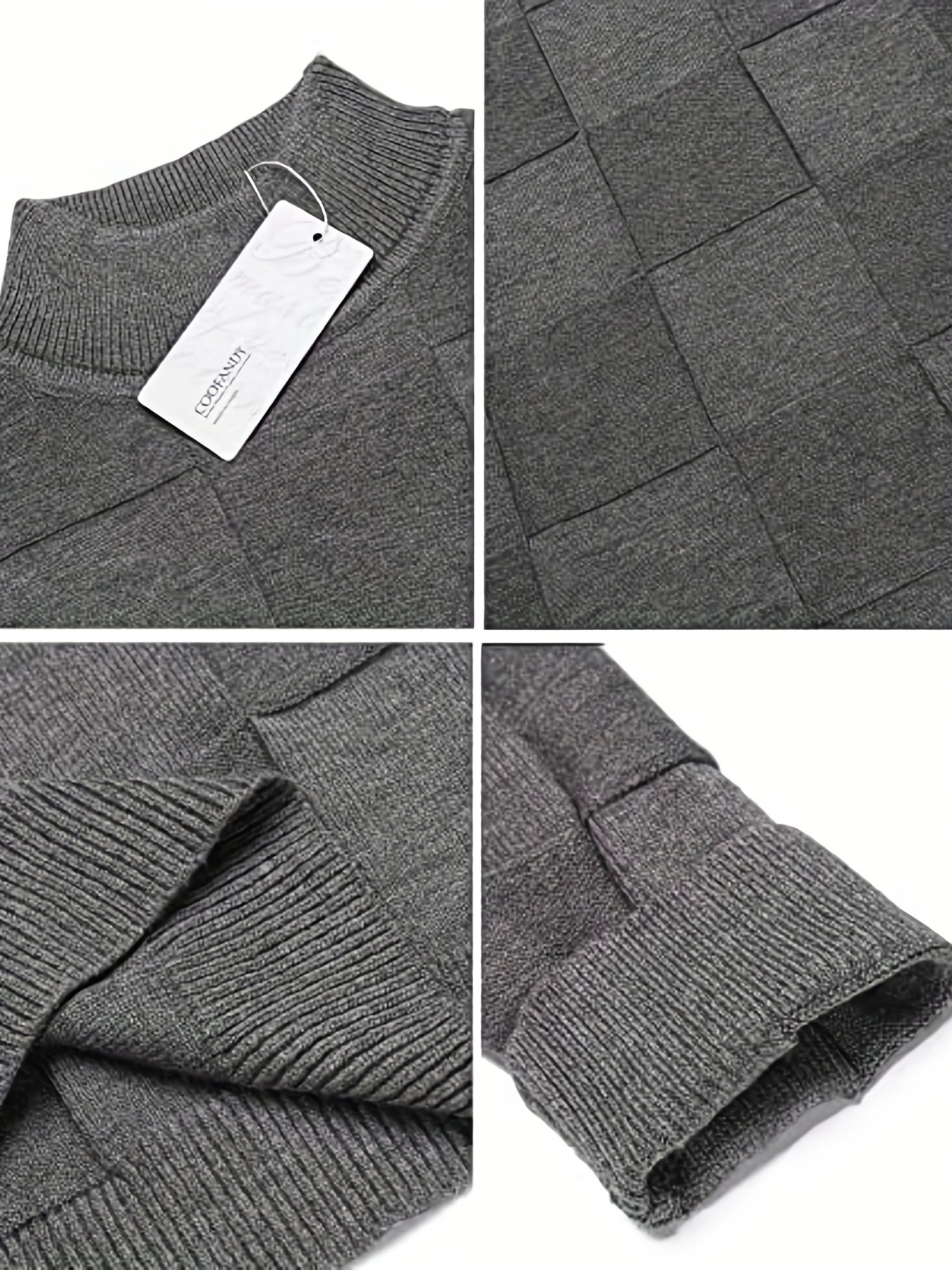 Slim Fit Turtleneck Pullover Sweater for Men