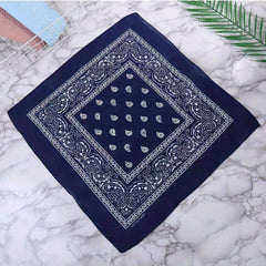 Hip hop Style Cashew Flower Square Scarf Street Scarf vintage Headband
