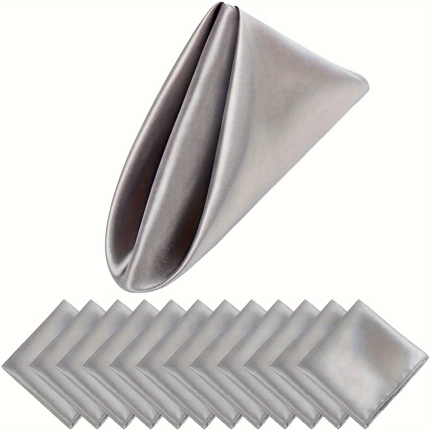 Satin Napkins 24pcs Soft Table Napkins Romantic Weddings Party Dinner Decoration
