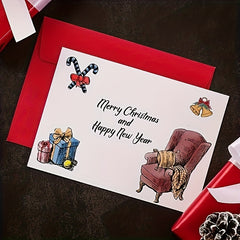 Xmas Tree Clear Stickers for Card Making & Photo Album Decorations