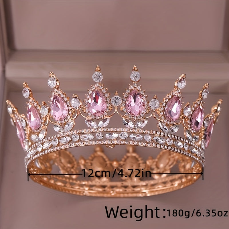 Bridal Tiara Crown Rhinestone Prom Wedding Hair Jewelry