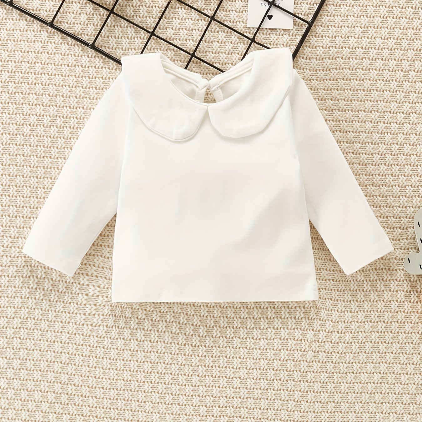 Baby Girls Long Sleeve Doll Collar Top