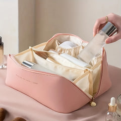Large Capacity Portable Cosmetic Case Travel Toiletry Bag