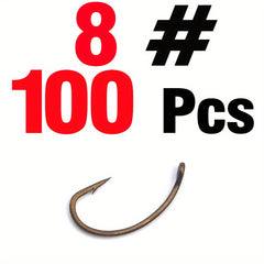 100pcs Barbless Trout Fishing Hooks for Flies Jig Nymph Stonefly Caddis Wet/Dry
