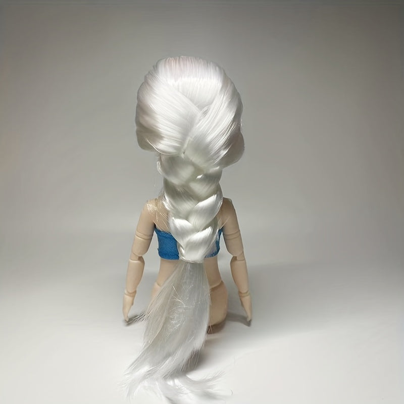 11.8in Jointed Doll with Green Eyes & Hair Braid, Birthday Gift