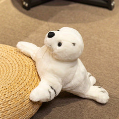 Seal Plush Toy Soft Animal Realistic Cartoon Ideal Gift