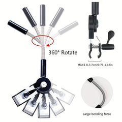 Baby Stroller Umbrella 360 Degree Adjustable UV Protection SunShade