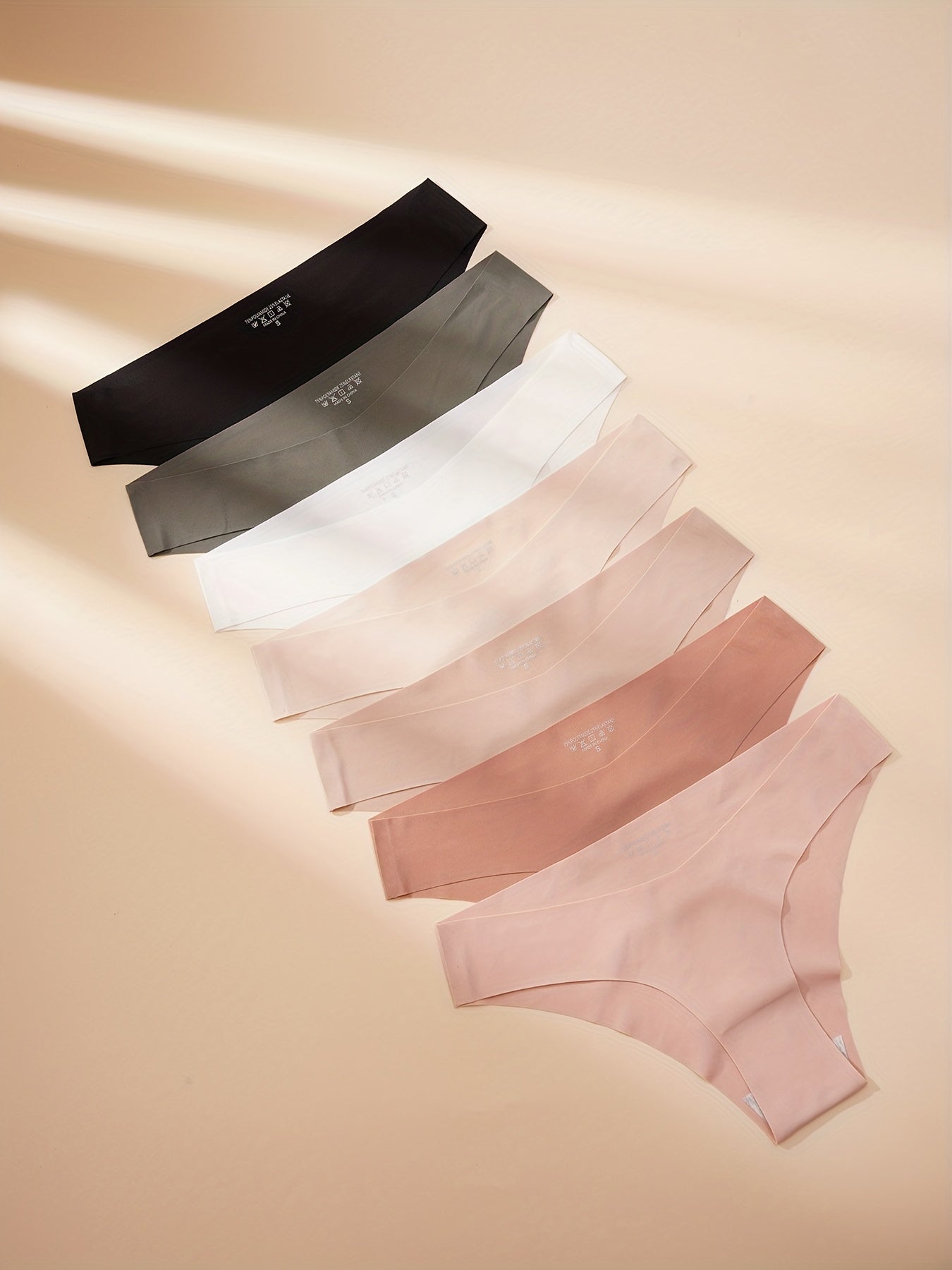 7pcs Seamless Low Waist Panties Comfy & Breathable Stretchy Women's Lingerie