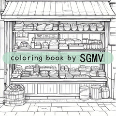 Bear Sail Upgraded Deluxe Edition Coloring Book 20x20cm Japanese Style