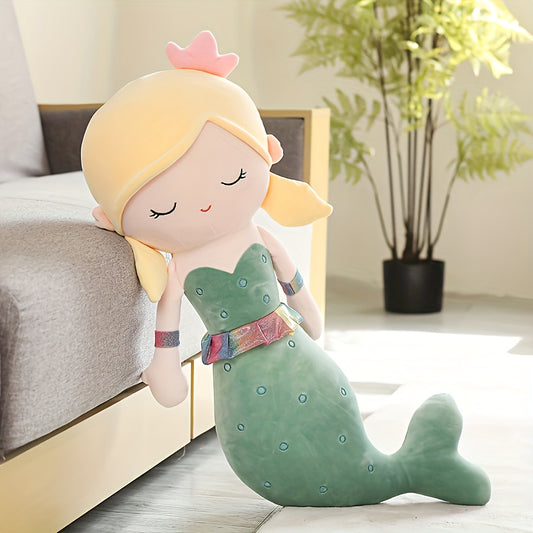 11.81In Mermaid Princess Plush Toy - Adorable Cartoon Mermaid Doll