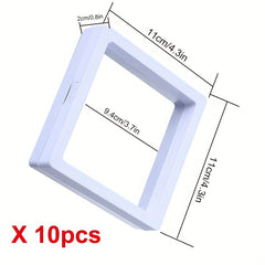 10pcs 3D Floating Display Case Flim Storage Box