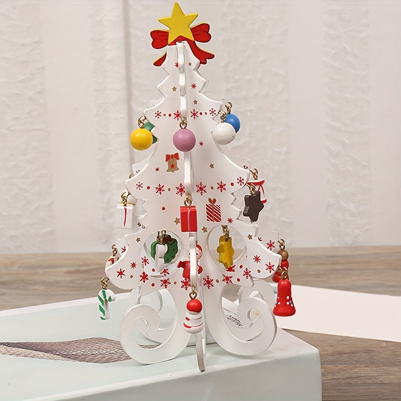 Wooden Christmas Tree Ornaments DIY Christmas Decoration