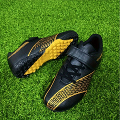 Boys Turf Football Boots Hook & Loop TF Soccer Cleats