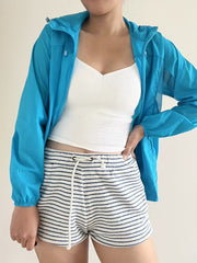 Women's Activewear Solid Sunscreen & Rainproof Jacket for Yoga