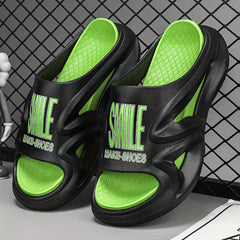 Men's Casual Non Slip Slippers Open Toe Shoes for Indoor Outdoor