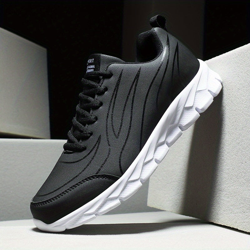 Men's Lace up Sneakers Anti skid Athletic Shoes