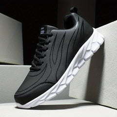 Men's Lace up Sneakers Anti skid Athletic Shoes