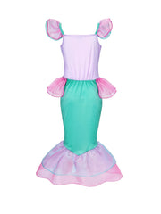 Girls Mermaid Dress Costume Party Cosplay Outfit Kids Clothes