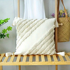 Bohemian Style Plush Cushion Cover Throw Pillowcase