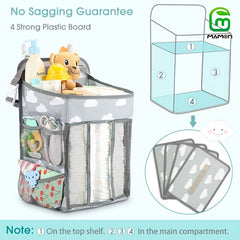 Hanging Diaper Caddy Organizer with Multiple Pockets