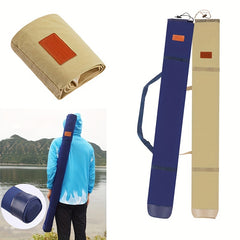 1pc Fishing Rod Storage Bag Wear-resistant Foldable Rod Bag