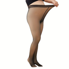 High Waist Opaque Slim Pantyhose for Women