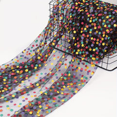 Colorful Dot Mesh for Skirts Sleeves Tops DIY