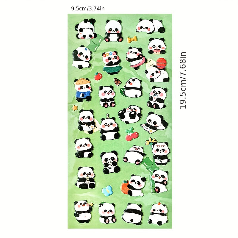3D Panda Bubble Stickers Decorative Stickers