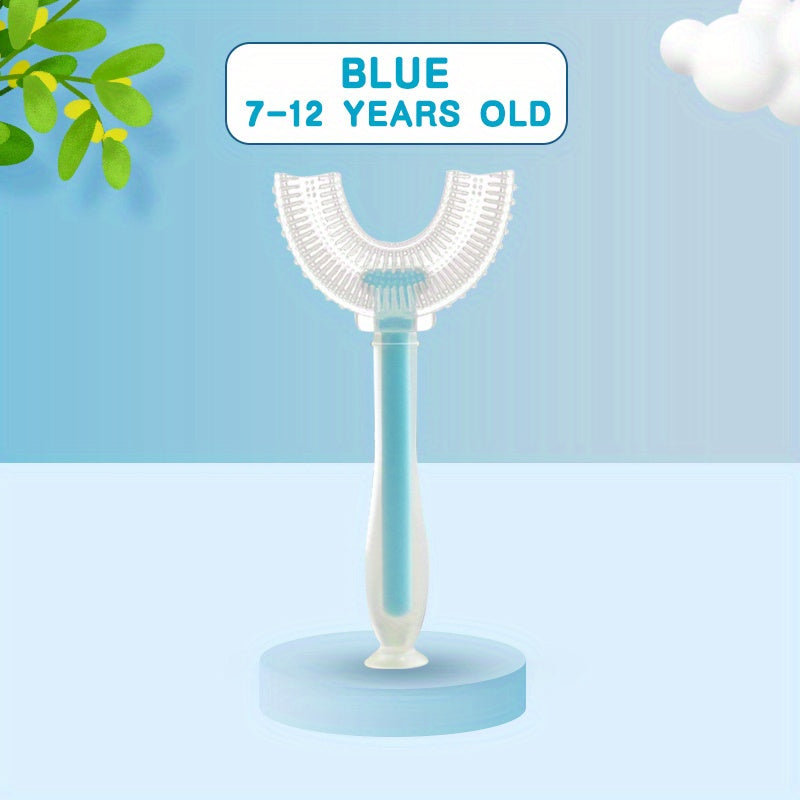 Kids Food Soft Silicone U-shaped Toothbrush