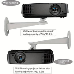 Metal Mini Projector Holder Wall Mounted Bracket, Load 4.99 KG
