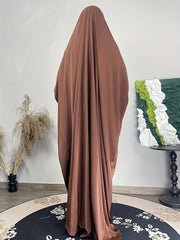 Casual Abaya Dress Women's Plus Solid Batwing Sleeve