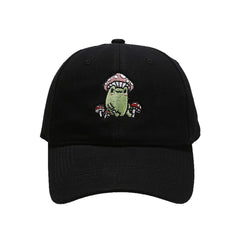 Frog Embroidered Baseball Cap, Absorbent Sweat Hat