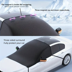 Four Seasons Motors Car Windshield Sunshade with Built-in Magnet