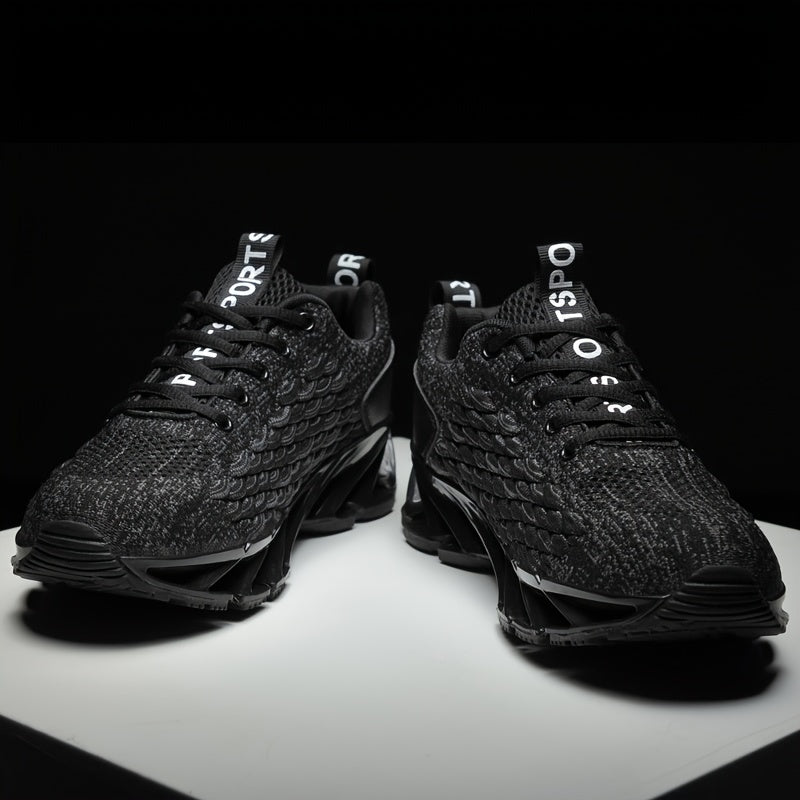 Men's Fish Scale Blade Sneakers Lightweight Breathable Sport Shoes