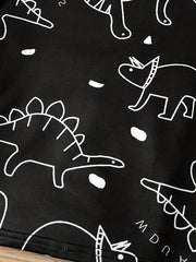 Baby Boys Dinosaur Graphic Print T shirt for Summer