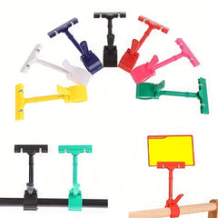 Supermarket Sign Holder Display Clip Card Tag Stand Label Rack