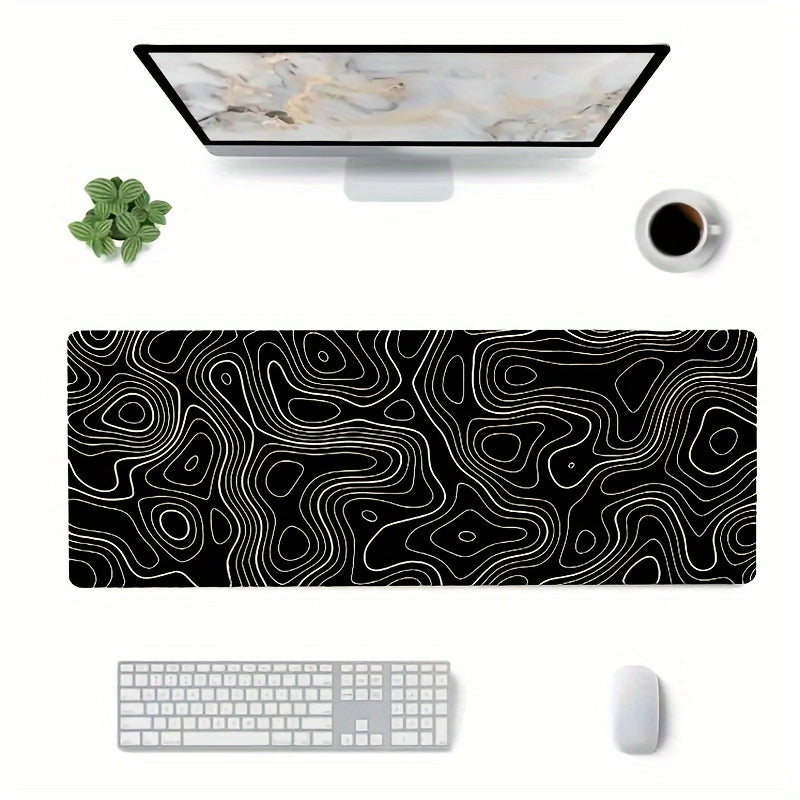 XL Gaming Mouse Pad Non Slip Rubber Base Stitched Edges - Home Office Gaming