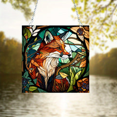 Fox Stained Acrylic Suncatcher Hanging For Window Lovely Fox Sun Catcher