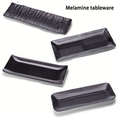 Melamine Sushi Plate Frosted Rectangular Tableware