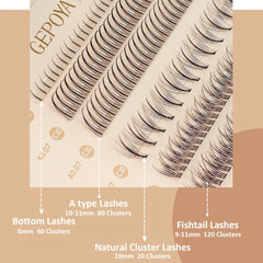 Individual Lashes Natural Look DIY Extension Kit