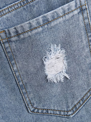 Men's Distressed Denim Shorts for Summer