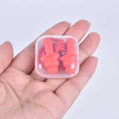 Silicone Earplugs with Waterproof Box Noise Reduction