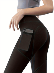 High Waist Fitness Pants With Pocket Running Yoga Leggings