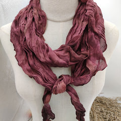 Women Scarf Irregular Tie Dye Warm Scarf Decorative Striped Winter