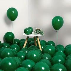 100pcs Dark Green 10 inch Latex Balloons Party Balloon Wreath Accessories