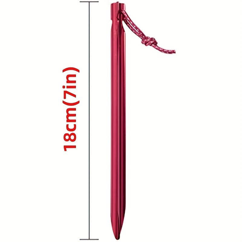Aluminum Alloy Camping Tent Stakes for Backpacking & Canopies