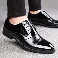 Men's Derby Shoes Lace up Front Business Formal Wedding