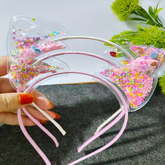 Girls Cat Ear Sequin Headband for Party Hair Accessories